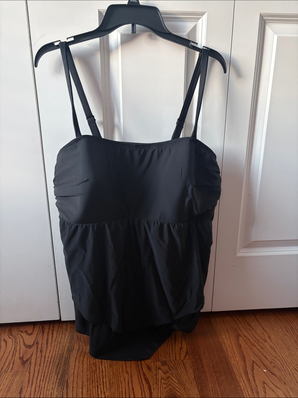Swim by Cacique Black Tankini Top Size 22